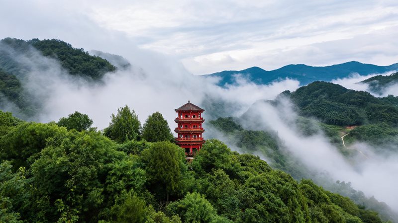 大竹县五峰山旅游