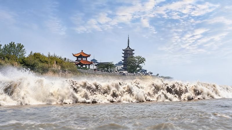 海宁盐官观潮
