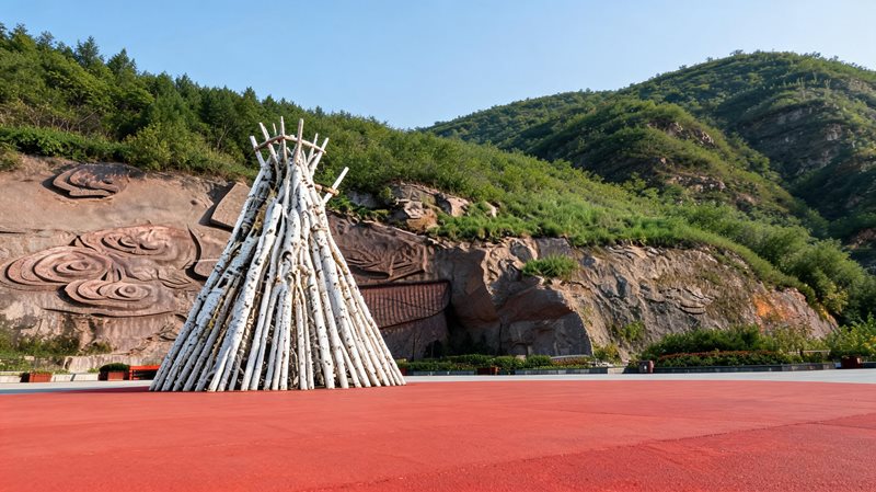 诂林业局十八罪站鄂伦春文化园（萨吉满盛山券